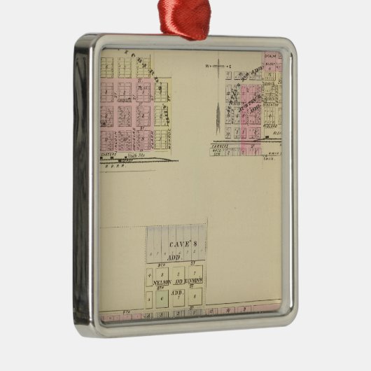 Alma, Nebraska Metalen Ornament (Rechts)