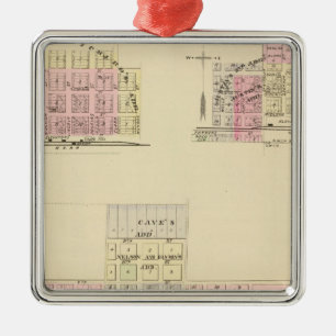 Alma, Nebraska Metalen Ornament