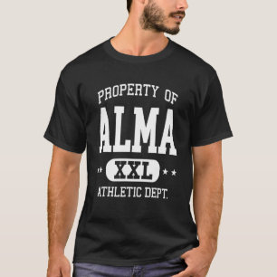 Alma Retro Atletiek Eigendomsafdeling T-shirt