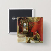 Alma-Tadema | An Oleander, 1882 Vierkante Button 5,1 Cm (Voorkant /achterkant)