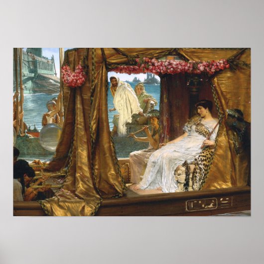 Alma-Tadema - Antony Cleopatra Poster (Voorkant)