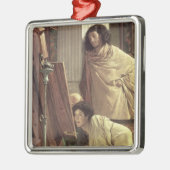 Alma-Tadema | Bezoek aan de Studio, 1873 Metalen Ornament (Links)