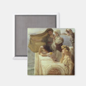 Alma-Tadema | Bij Aphrodite's Cradle, 1908 Magneet (Voorkant / Achterkant)