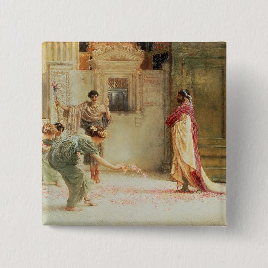 Alma-Tadema | Caracalla: 211 AD 1902 Vierkante Button 5,1 Cm (Voorkant)