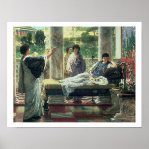 Alma-Tadema   Catullus leest zijn gedichten Poster