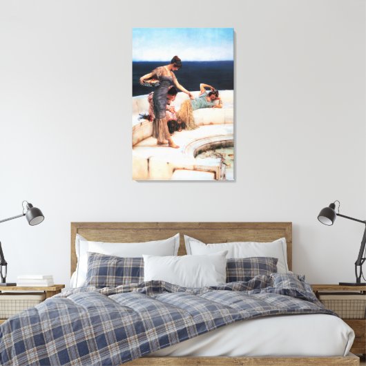 Alma-Tadema Classical Art Canvas Print Home Decor  (Insitu (Slaapkamer))