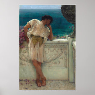 Alma-Tadema - De Dichter Gallus Droomt Poster