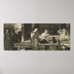 Alma-Tadema - De eerste cursus, het diner 1881 Poster