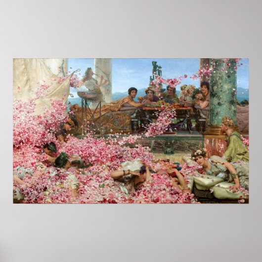 Alma-Tadema - de Rozen van Heliogabalus Poster (Voorkant)
