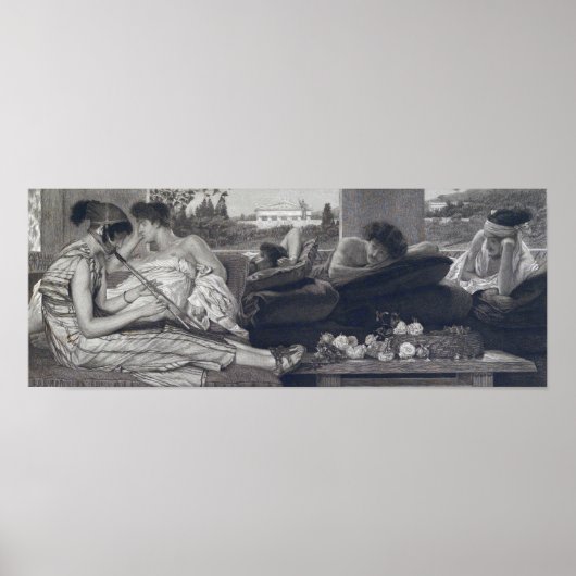 Alma-Tadema - De Siesta 1881 Poster (Voorkant)
