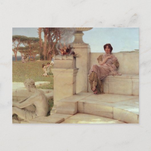 Alma-Tadema | De stem van de lente, 1908 Briefkaart (Voorkant)