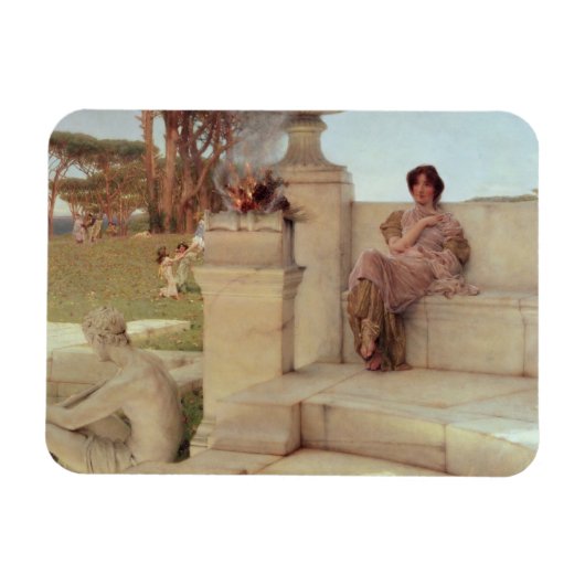 Alma-Tadema | De stem van de lente, 1908 Magneet (Horizontaal)