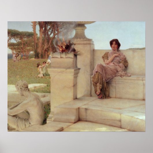 Alma-Tadema | De stem van de lente, 1908 Poster (Voorkant)