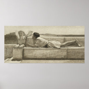 Alma-Tadema - De Stille Adviseur 1878 Poster