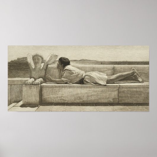 Alma-Tadema - De Stille Adviseur 1878 Poster (Voorkant)