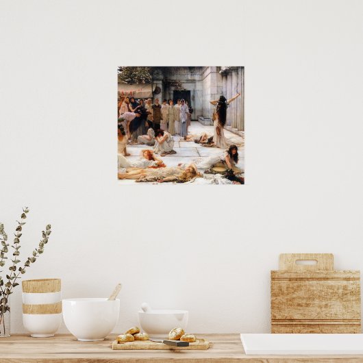 Alma-Tadema - De vrouwen van Amphissa, detail Poster (Keuken)