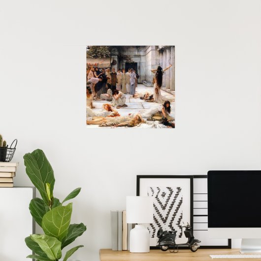 Alma-Tadema - De vrouwen van Amphissa, detail Poster (Thuiskantoor)