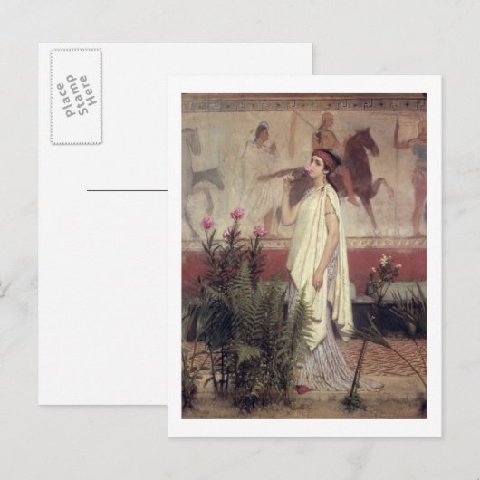 Alma-Tadema | een Griekse Vrouw, 1869 Briefkaart (Voorkant / Achterkant)