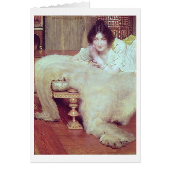 Alma-Tadema | Een luisteraar: Het Beer Rug, 1899 (Voorkant)