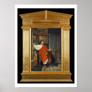 Alma-Tadema   Een Romeinse schrijfmachine Poster