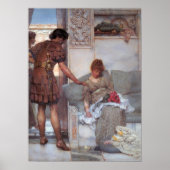 Alma-Tadema - Een stille groet Poster (Voorkant)