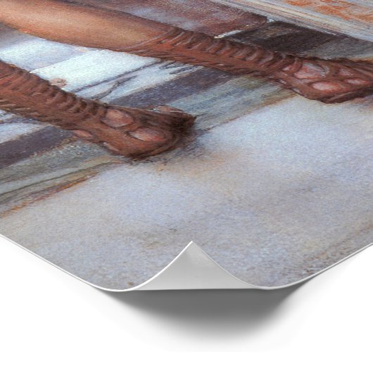 Alma-Tadema - Een stille groet Poster (Hoek)