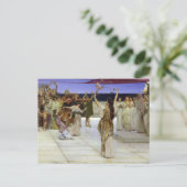 Alma-Tadema | Een toewijding aan Bacchus Briefkaart (Staand voorkant)