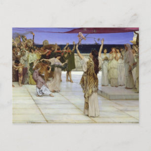 Alma-Tadema   Een toewijding aan Bacchus Briefkaart