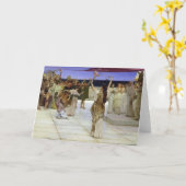 Alma-Tadema | een Toewijding aan Bacchus Kaart (Gele Bloem)