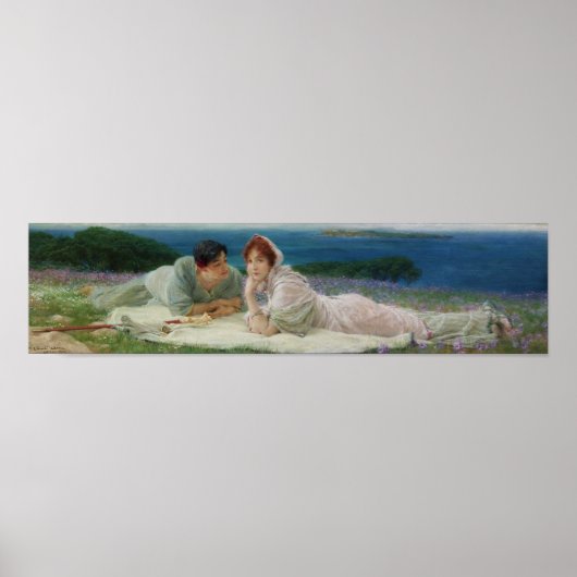 Alma-Tadema - Een Wereld Van Henzelf Poster (Voorkant)