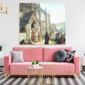 Alma-Tadema | Faust en Marguerite, 1857 Canvas Afdruk (Insitu (Woonkamer))