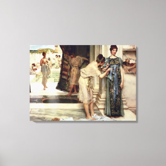 Alma-Tadema | Frigidarium 1890 Canvas Afdruk (Voorkant)