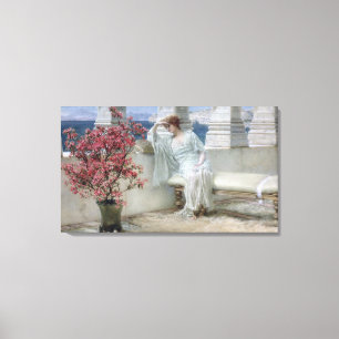 Alma-Tadema   Haar ogen gaan uit van haar gedachte Canvas Afdruk