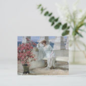 Alma-Tadema | Haar ogen zijn bij haar gedachten? Briefkaart (Staand voorkant)