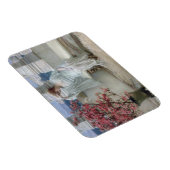 Alma-Tadema | Haar ogen zijn bij haar gedachten? Magneet (Rechterzijde)