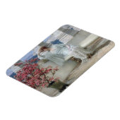 Alma-Tadema | Haar ogen zijn bij haar gedachten? Magneet (Linkerzijde)