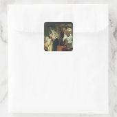 Alma-Tadema | Handelaar in status Vierkante Sticker (Tas)