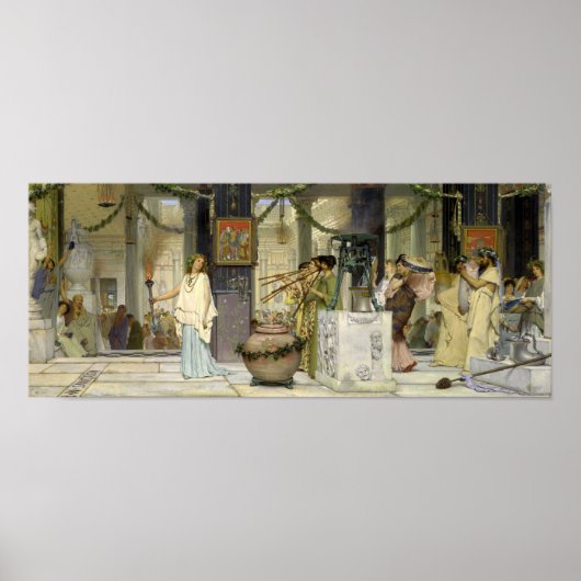 Alma-Tadema - Het  feest Poster (Voorkant)