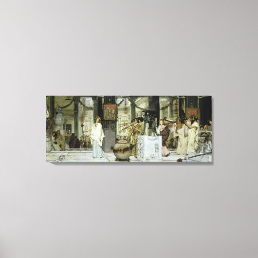Alma-Tadema | Het festival in het oude Rome Canvas Afdruk (Voorkant)
