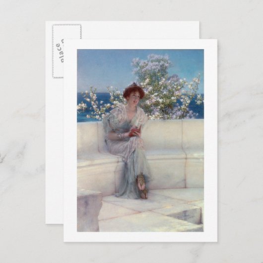 Alma-Tadema | Het Jaar staat in het voorjaar Briefkaart (Voorkant / Achterkant)