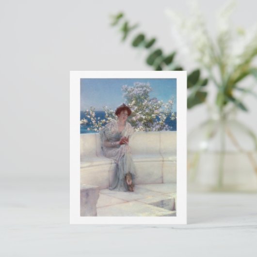 Alma-Tadema | Het Jaar staat in het voorjaar Briefkaart (Staand voorkant)