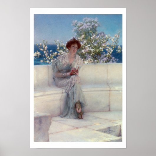 Alma-Tadema | Het Jaar staat in het voorjaar Poster (Voorkant)