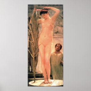 Alma-Tadema - Het model van een beeldhouwer Poster