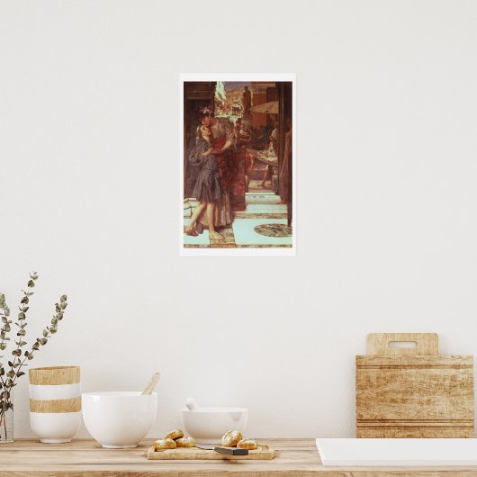 Alma-Tadema | Het vertrek, 1880 Poster (Keuken)