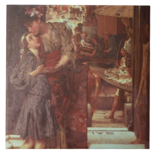 Alma-Tadema   Het vertrek, 1880 Tegeltje