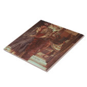 Alma-Tadema | Het vertrek, 1880 Tegeltje (Zijkant)