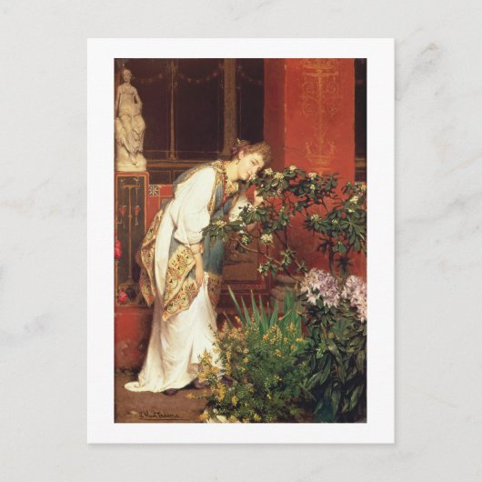 Alma-Tadema | In de Peristylum, 1866 Briefkaart (Voorkant)