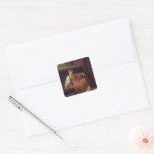 Alma-Tadema Lesbia Weeping over a Sparrow Vierkante Sticker (Envelop)
