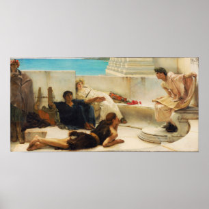 Alma-Tadema - Lezen uit Homer Poster