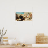 Alma-Tadema - Lezen uit Homerus Poster (Keuken)